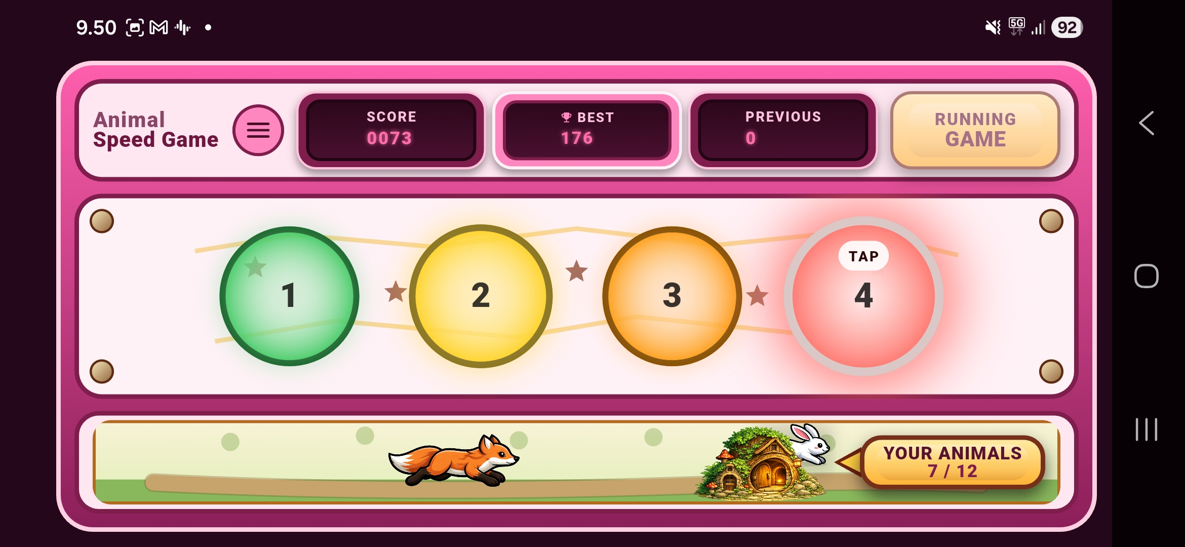 Animal Speed Game screenshot