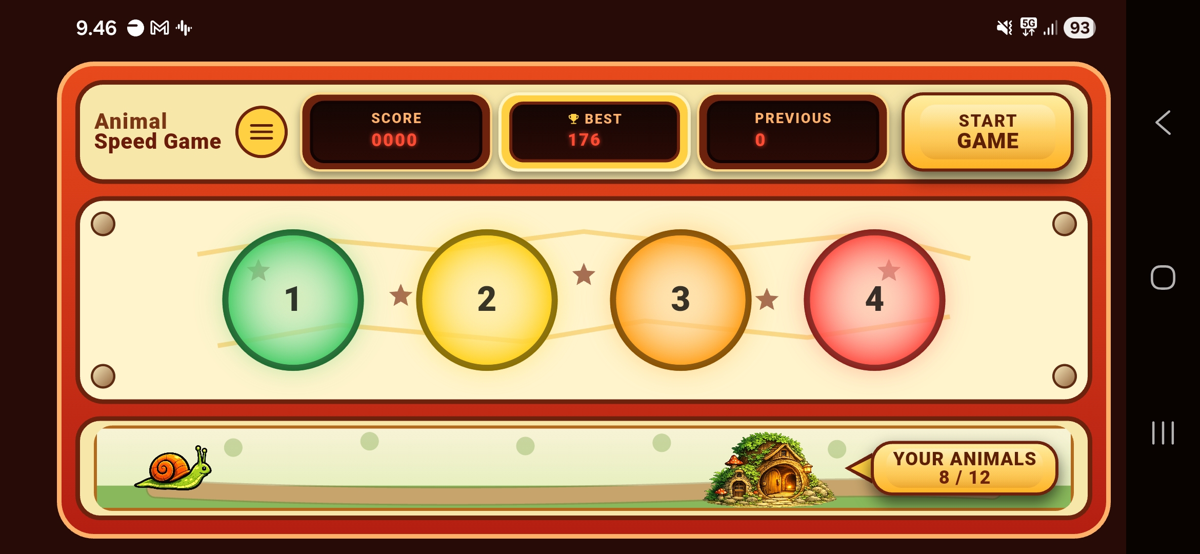 Animal Speed Game screenshot